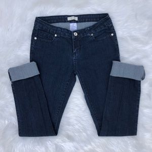 CELLO Women's Low Rise Skinny Jeans Dark Wash Sz 5